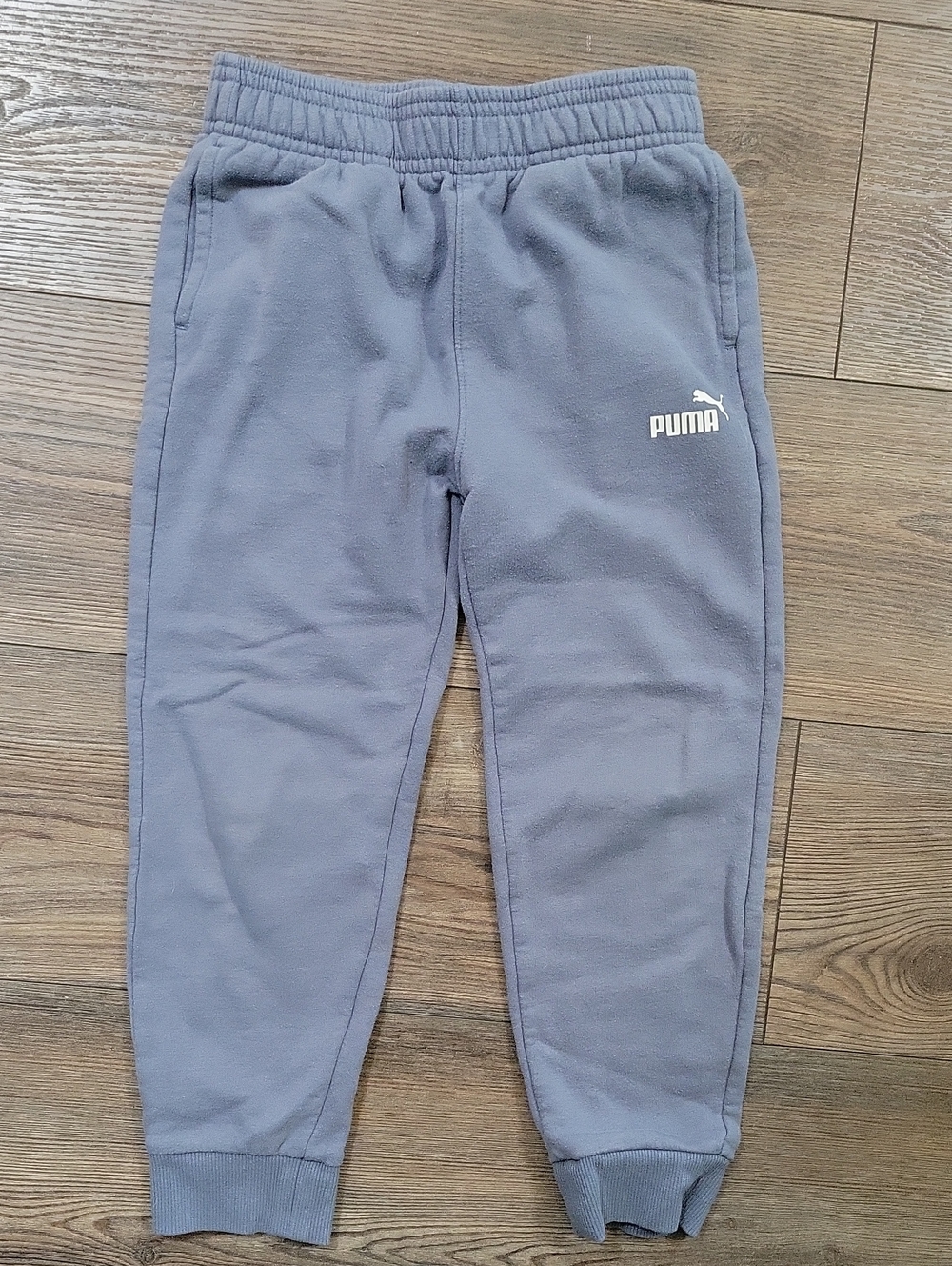 Puma Kids' Light Gray Jogger Sweatpants